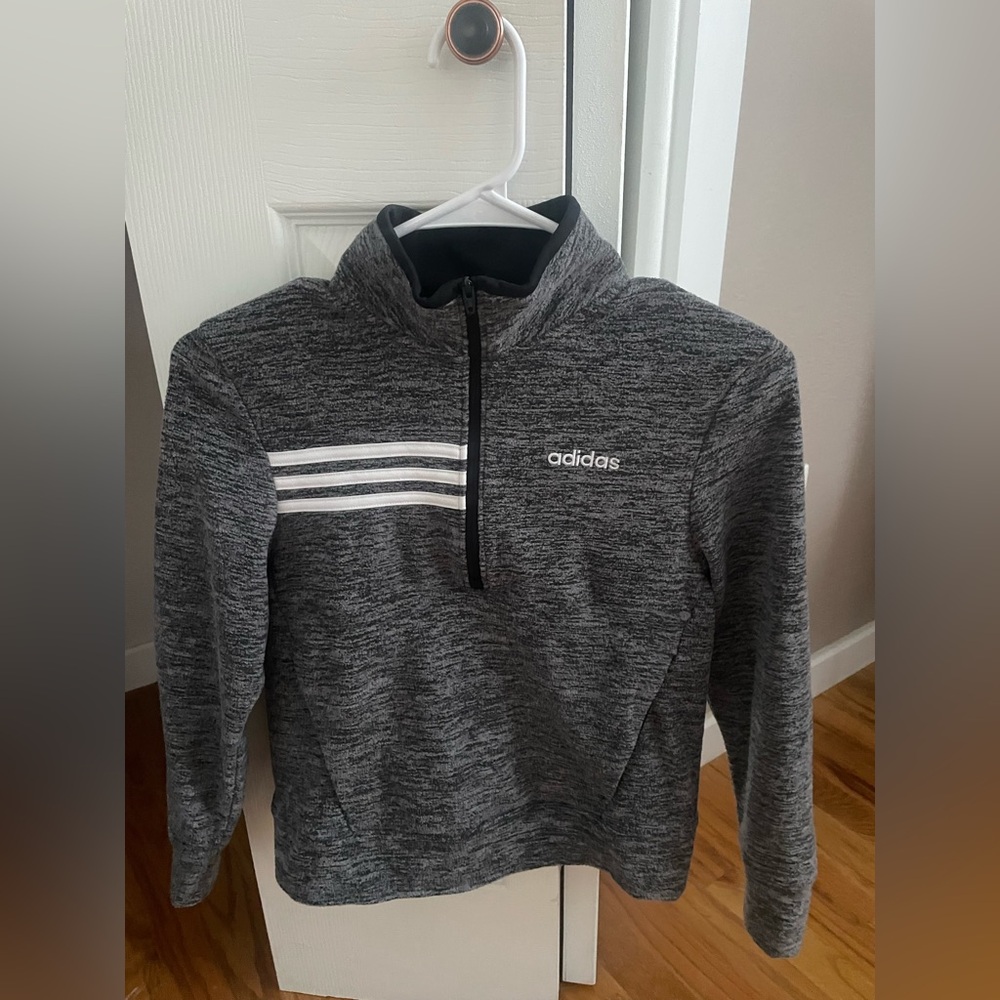 Boys Adidas Quarter Zip Pullover